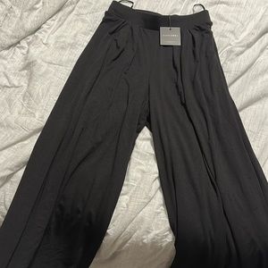 Black extra flare pants